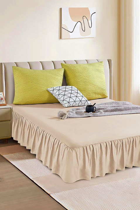 Κάλυμμα κρεβατιού BENJILFA BEIGE 200х220 cm, Χρώμα: μπεζ, IVET.EU - Εκπτώσεις έως -80%