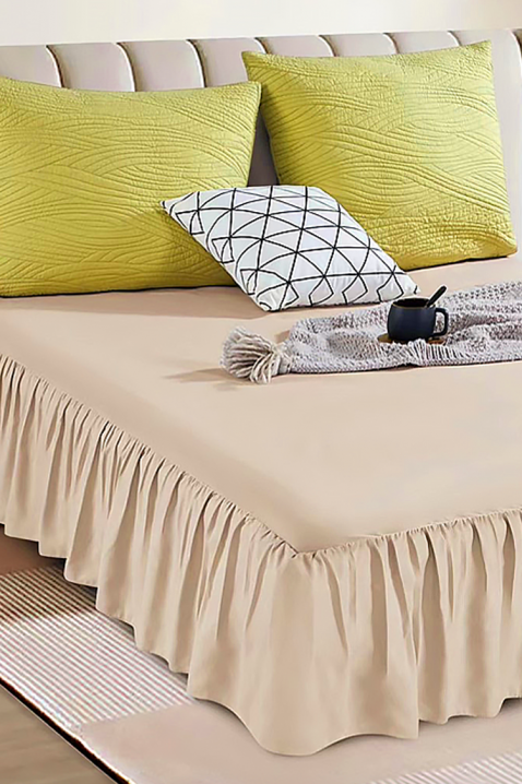 Κάλυμμα κρεβατιού BENJILFA BEIGE 200х220 cm, Χρώμα: μπεζ, IVET.EU - Εκπτώσεις έως -80%