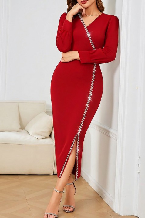 Φόρεμα BILANDA RED, Χρώμα: κόκκινο, IVET.EU - Εκπτώσεις έως -80%