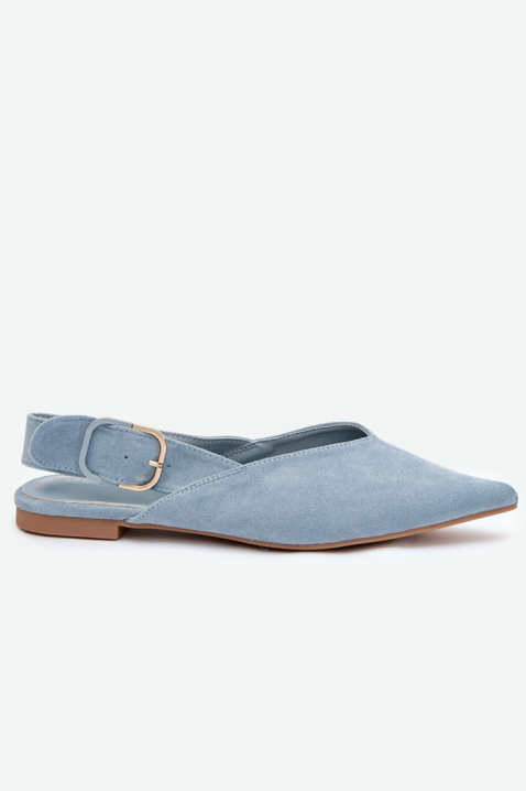 Кομψά γυναικεία παπούτσια με μυτερή μύτη ALEDINA BLUE, Χρώμα: μπλε, IVET.EU - Εκπτώσεις έως -80%