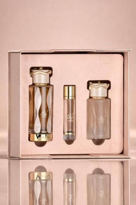 Unisex αραβικό σετ Lattafa Teriaq EDP 100 ml + EDP 12 ml + Hair Mist 50 mlIVET.EU - Εκπτώσεις έως -80%