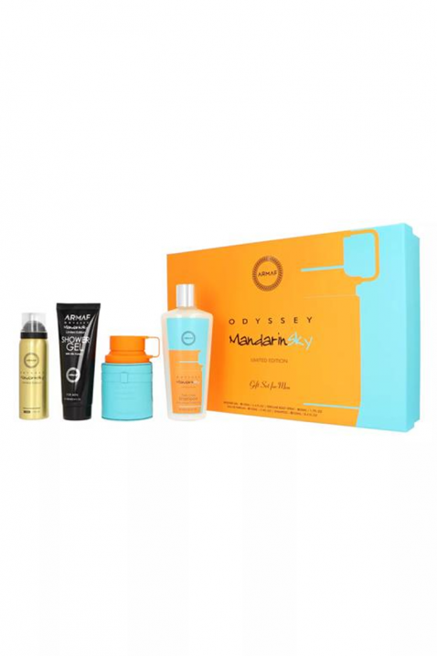 Ανδρικό αραβικό σετ Armaf Odyssey Mandarine Sky EDP 100 ml + άρωμα σπρέι σώματος 50 ml + αφρόλουτρο 100 ml + σαμπουάν 100 mlIVET.EU - Εκπτώσεις έως -80%