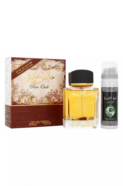 Unisex αραβικό σετ Lattafa Pure Oudi Edp 100 ml + Deodorant 50 mlIVET.EU - Εκπτώσεις έως -80%
