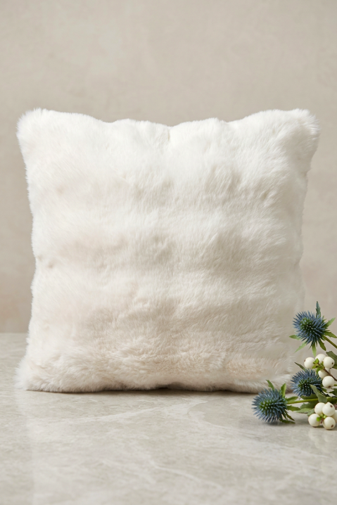 Πολυτελής διακοσμητική μαξιλαροθήκη CARMENA WHITE 40x40 cm, Χρώμα: άσπρο, IVET.EU - Εκπτώσεις έως -80%