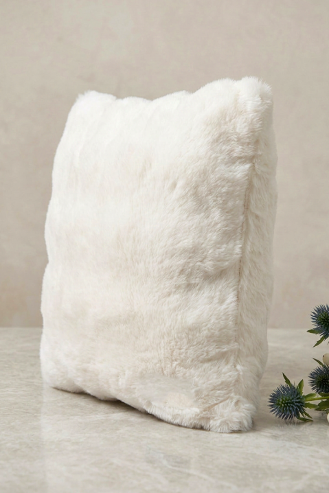 Πολυτελής διακοσμητική μαξιλαροθήκη CARMENA WHITE 40x40 cm, Χρώμα: άσπρο, IVET.EU - Εκπτώσεις έως -80%