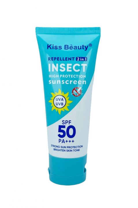 Kiss Beauty Insect 2 σε 1, αντικουνουπικό και αντηλιακή κρέμα 60 mlIVET.EU - Εκπτώσεις έως -80%