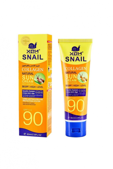 Αντηλιακή κρέμα SPF 90 με κολλαγόνο σαλιγκαριού XQM Snail Collagen Natural Suncream 80 mlIVET.EU - Εκπτώσεις έως -80%