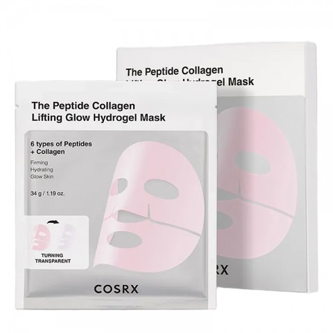 COSRX Peptide Collagen Glow Hydrogel Mask 34g * 3 pcsIVET.EU - Εκπτώσεις έως -80%