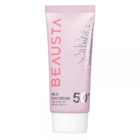 BEAUSTA Mild Sun Cream Pink Tone-Up SPF50+ 50 mlIVET.EU - Εκπτώσεις έως -80%