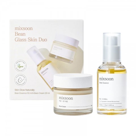 MIXSOON Bean Glass Skin Duo σετ περιποίησης προσώπου με εκχύλισμα σόγιας (Bean Essence 50 ml x 1 + Bean Cream 50 ml x 1)IVET.EU - Εκπτώσεις έως -80%
