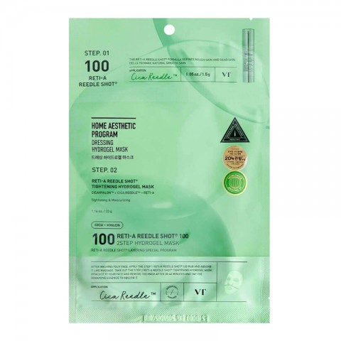 VT COSMETICS RETI-A REEDLE SHOT 100 2STEP HYDROGEL MASK 1,5 g + 33 gIVET.EU - Εκπτώσεις έως -80%