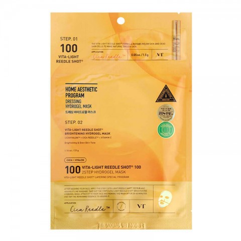 VT COSMETICS VITA-LIGHT REEDLE SHOT 100 2STEP HYDROGEL MASK 1,5 g + 33 gIVET.EU - Εκπτώσεις έως -80%