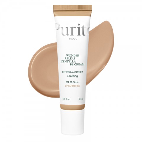 PURITO Seoul Wonder Releaf Centella BB Cream №27 Sand Beige 30 mlIVET.EU - Εκπτώσεις έως -80%