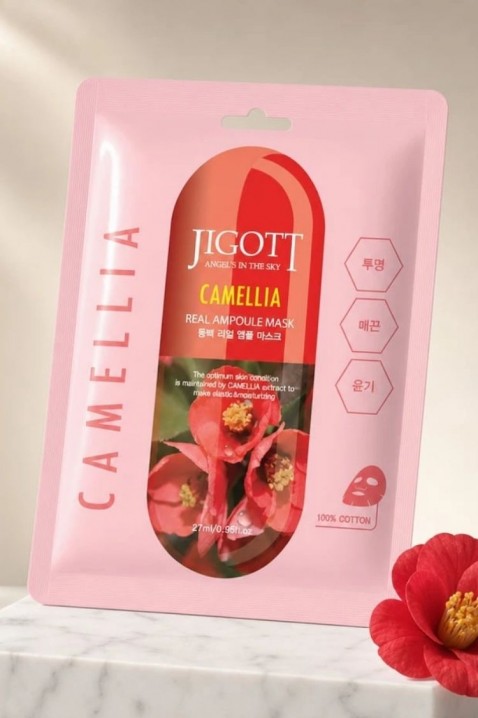 Jigott Camellia Real Ampoule Mask 27 mlIVET.EU - Εκπτώσεις έως -80%