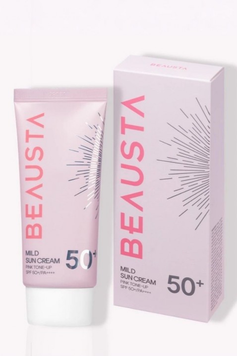 BEAUSTA Mild Sun Cream Pink Tone-Up SPF50+ 50 mlIVET.EU - Εκπτώσεις έως -80%