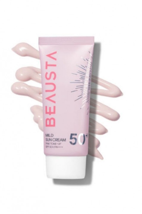 BEAUSTA Mild Sun Cream Pink Tone-Up SPF50+ 50 mlIVET.EU - Εκπτώσεις έως -80%