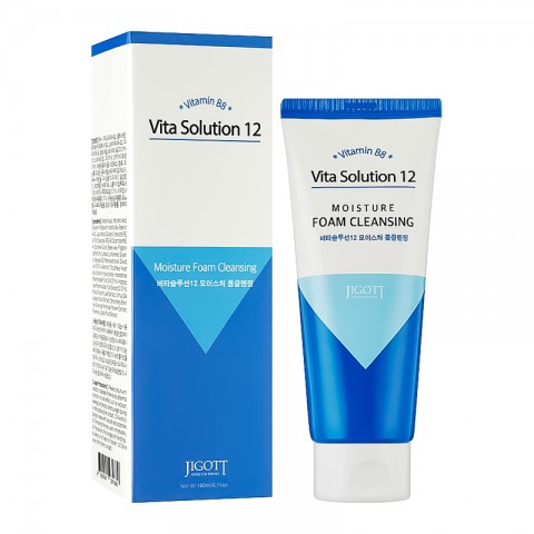 Jigott Vita Solution 12 Moisture Foam Cleansing 180 mlIVET.EU - Εκπτώσεις έως -80%