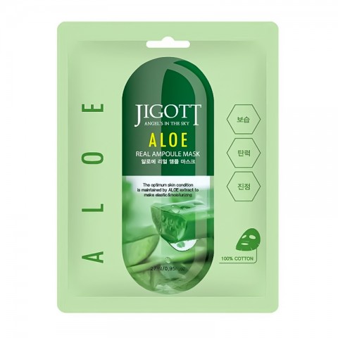 Jigott Aloe Real Ampoule Mask 27 mlIVET.EU - Εκπτώσεις έως -80%