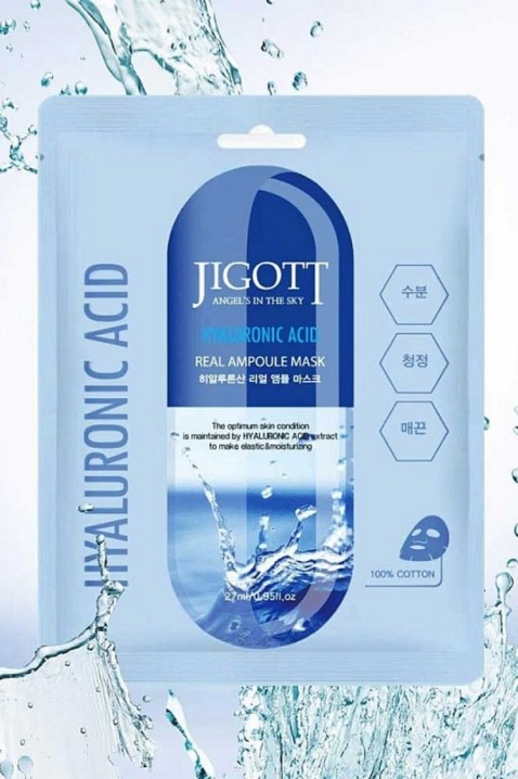 Jigott Hyaluronic Acid Real Ampoule Mask 27 mlIVET.EU - Εκπτώσεις έως -80%
