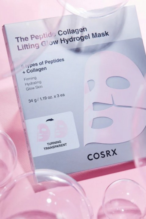 COSRX Peptide Collagen Glow Hydrogel Mask 34g * 3 pcsIVET.EU - Εκπτώσεις έως -80%