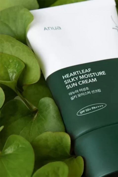 ANUA Heartleaf Silky Moisture Sun Cream SPF50+ PA++++ 50 mlIVET.EU - Εκπτώσεις έως -80%