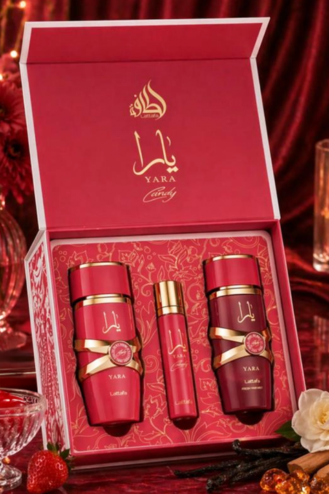 Γυναικείο αραβικό σετ Lattafa Yara Candy EDP 100 ml + 12 ml EDP + Hair Mist 50 mlIVET.EU - Εκπτώσεις έως -80%
