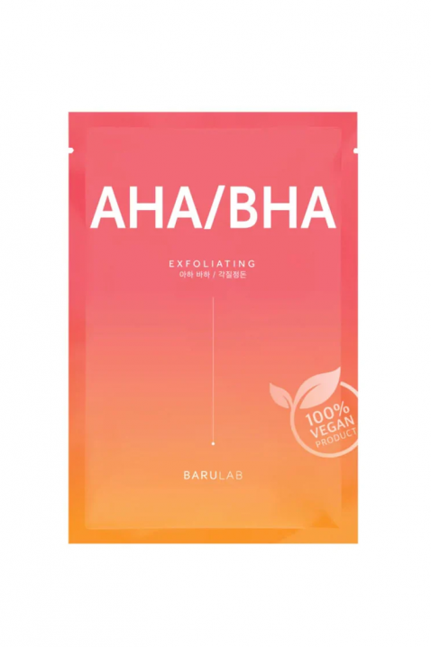 Exfoliating face mask BARULAB The Clean Vegan Mask AHA/BHA 23 g