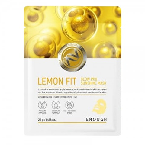 ENOUGH Lemon Fit Glow Sunshine Mask 1 pcIVET.EU - Εκπτώσεις έως -80%