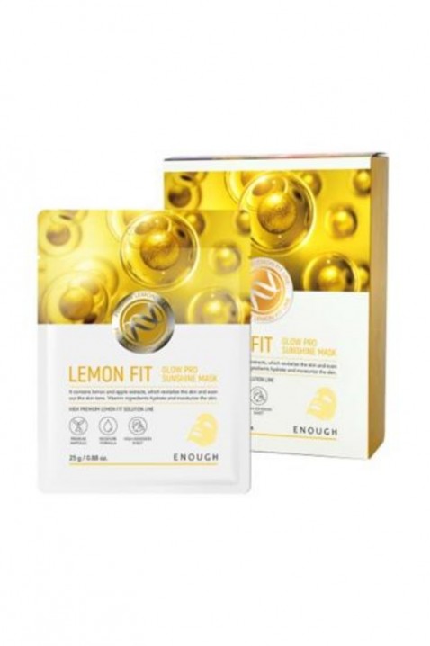 ENOUGH Lemon Fit Glow Sunshine Mask 1 pcIVET.EU - Εκπτώσεις έως -80%