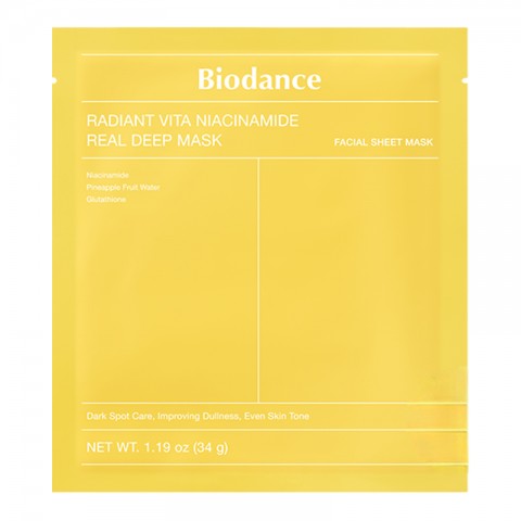 BIODANCE Radiant Vita Niacinamide Real Deep Mask 1 pcIVET.EU - Εκπτώσεις έως -80%
