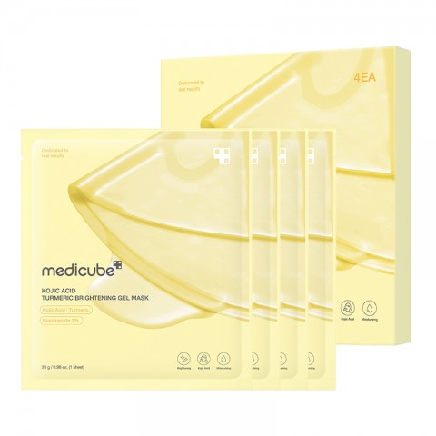 MEDICUBE Kojic Acid Turmeric Brightening y Gel Mask Set 4 pcsIVET.EU - Εκπτώσεις έως -80%