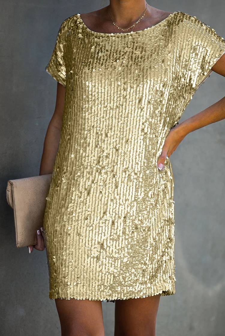 golden colour one piece dress