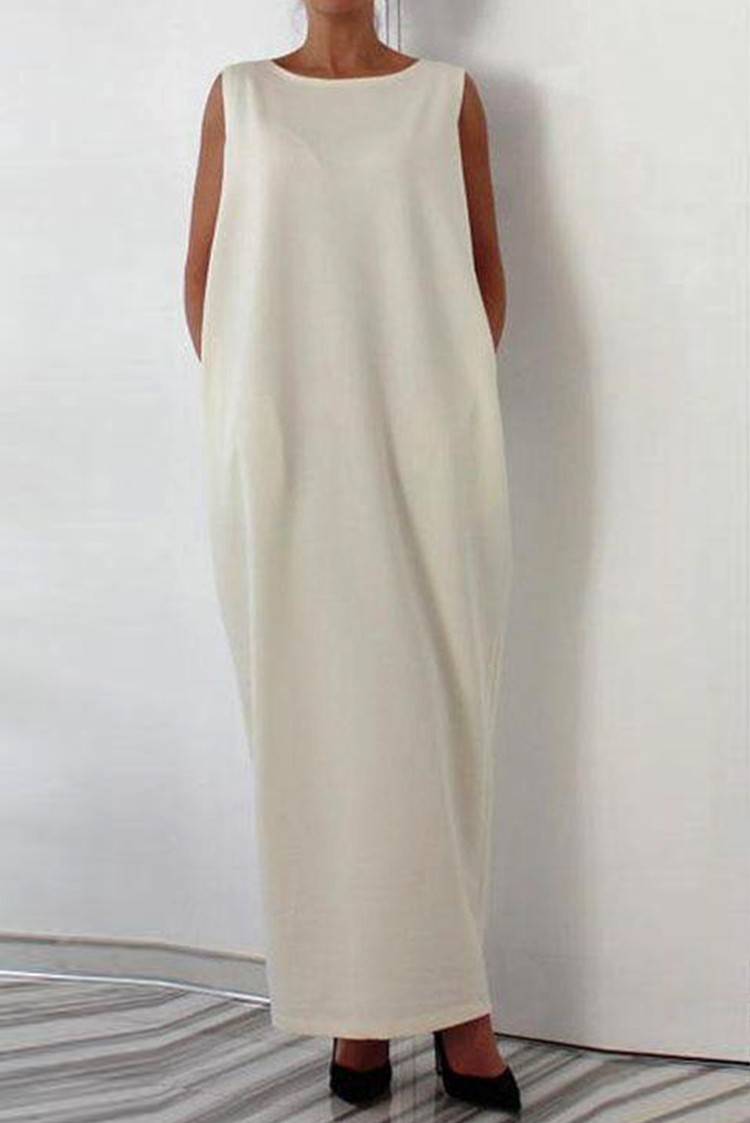 white colour casual frocks