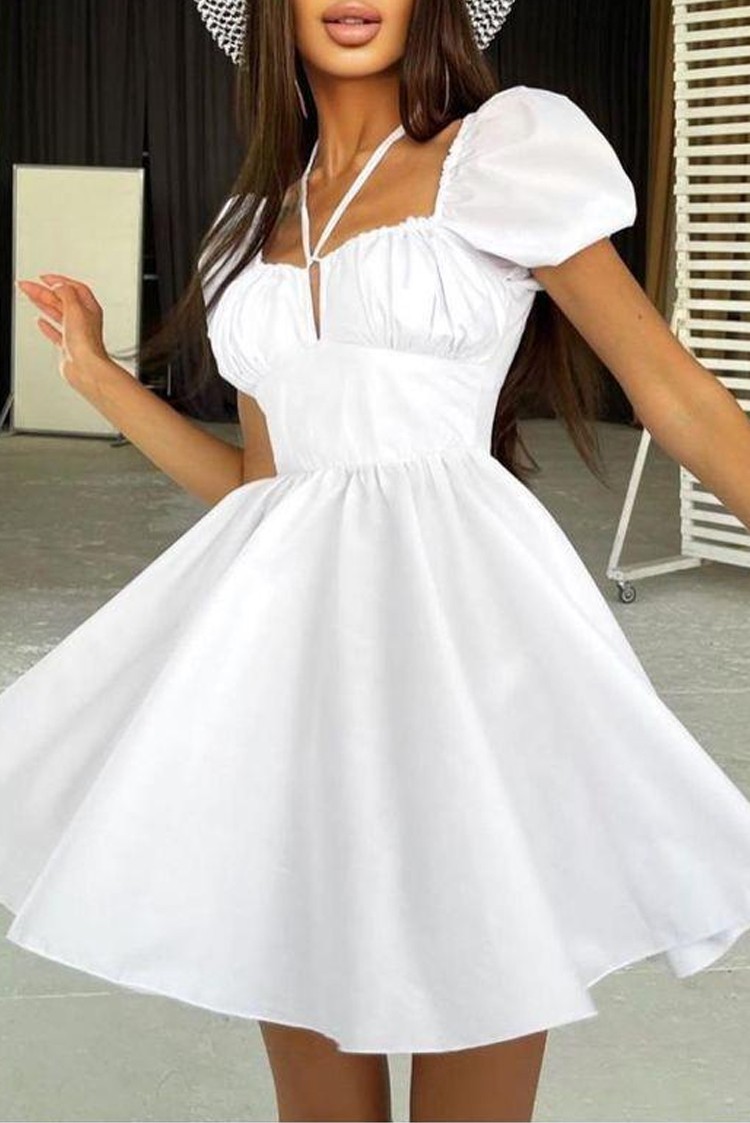preview Against the will Neighborhood Φόρεμα MORZINA WHITE, ΤΙΜΗ € 14.73, Χρώμα: άσπρο | IVET.EU - σελίδα για  γυναικεία, αντρικά ρούχα και αξεσουάρ