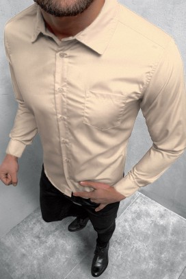 Pánská košile MALTIVO BEIGE