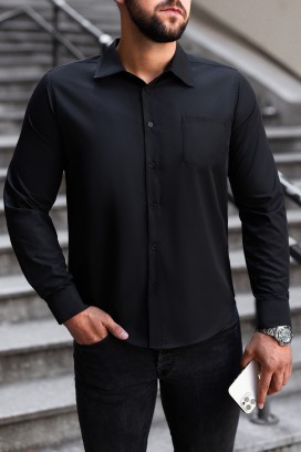 Pánská košile MALTIVO BLACK