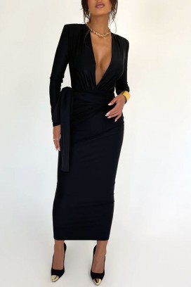 φόρεμα LEONETA BLACK