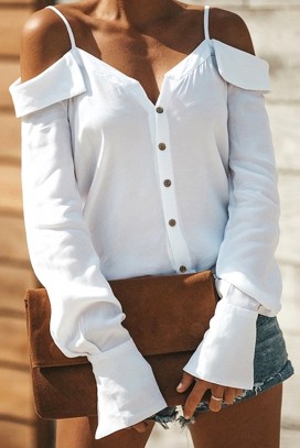 γυναικείο πουκάμισο LOMIRDA WHITE