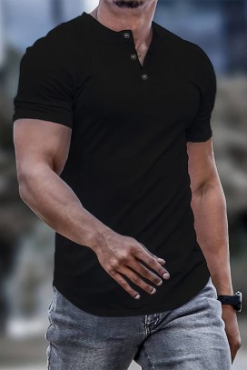 ανδρικό μπλουζάκι BRUNETO BLACK