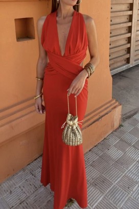 φόρεμα LONFELA RED