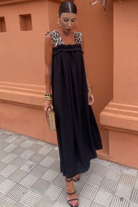 φόρεμα REOLANA BLACK
