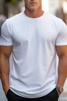 ανδρικό κοντομάνικο μπλουζάκι DORMEFO WHITE
