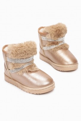 παιδικά μποτάκια για κορίτσι MANSIDA BEIGE