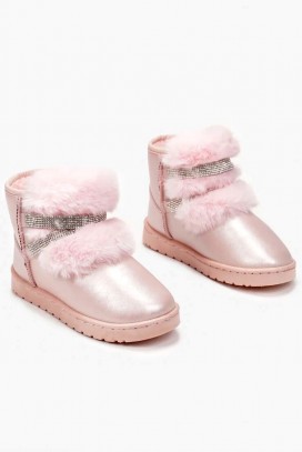παιδικά μποτάκια για κορίτσι MANSIDA PINK