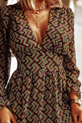 Šaty AMORSETA KHAKI, Barva: khaki, IVET.EU - Stylové oblečení