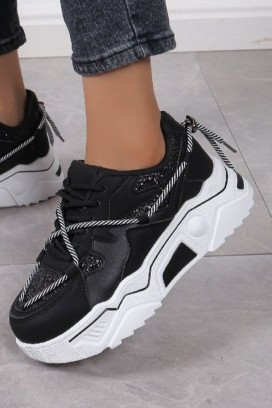 Dámské tenisky MIORFELA BLACK, Barva: černá, IVET.EU - Stylové oblečení