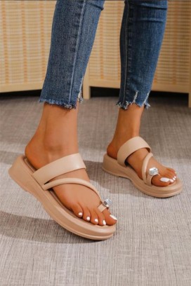Dámské pantofle SOMELZA BEIGE