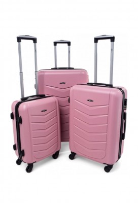 Komplet 3 kufrů MORTIGO PINK