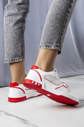 Dámské tenisky BOVERITA RED, Barva: červená, IVET.EU - Stylové oblečení