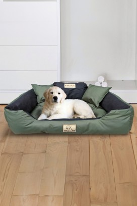 Pelíšek pro psa BOLZOLVO GREEN 55cm x 45cm x 0,02m3